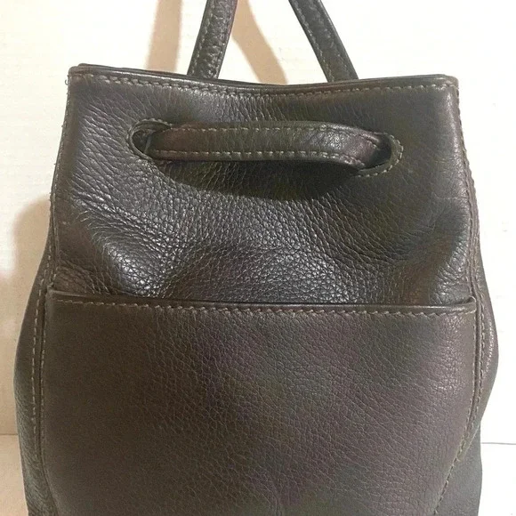 Coach vintage black leather crossbody handbag - Picture 4 of 13